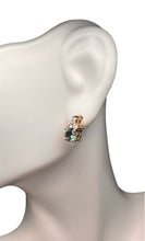 Load image into Gallery viewer, Montana Sapphire and Diamond Earrings