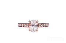 Load image into Gallery viewer, Light Pink Sapphire and Diamond Ring