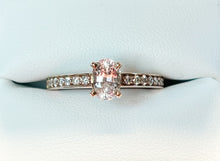 Load image into Gallery viewer, Light Pink Sapphire and Diamond Ring