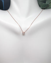Load image into Gallery viewer, Bezel Diamond Necklace
