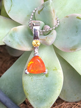 Load image into Gallery viewer, Fire Opal and Yellow Sapphire Necklace