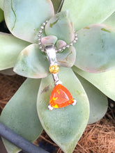 Load image into Gallery viewer, Fire Opal and Yellow Sapphire Necklace