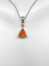 Load image into Gallery viewer, Fire Opal and Yellow Sapphire Necklace