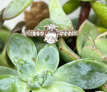 Load image into Gallery viewer, Light Pink Sapphire and Diamond Ring
