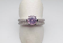 Load image into Gallery viewer, Lavender Sapphire Wedding Set
