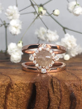 Load image into Gallery viewer, Peach Diamond Ring