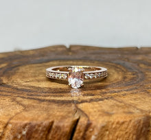 Load image into Gallery viewer, Light Pink Sapphire and Diamond Ring