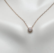Load image into Gallery viewer, Bezel Diamond Necklace