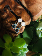 Load image into Gallery viewer, Opal and Sky Blue Topaz Briolette Earrings