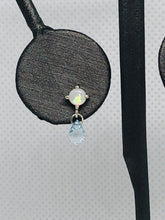 Load image into Gallery viewer, Opal and Sky Blue Topaz Briolette Earrings