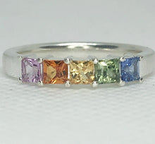 Load image into Gallery viewer, Sapphire Rainbow Ring
